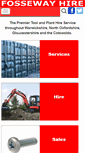 Mobile Screenshot of fossewayhire.com