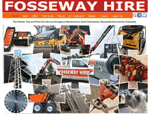 Tablet Screenshot of fossewayhire.com